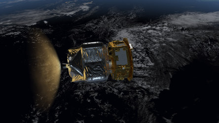 LISA Pathfinder in low-Earth orbit (B)