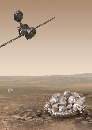 Trace Gas Orbiter and Schiaparelli at Mars