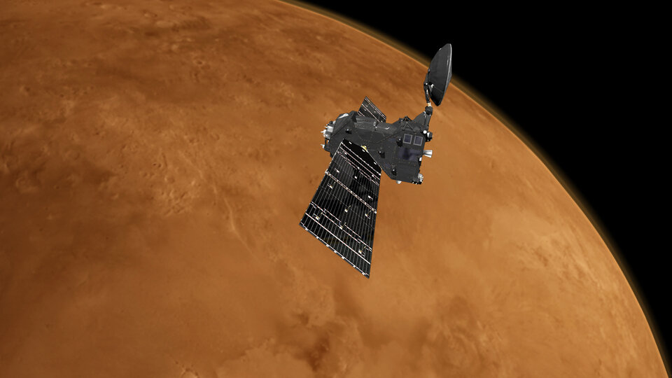 Der Spurengasorbiter über dem Mars 