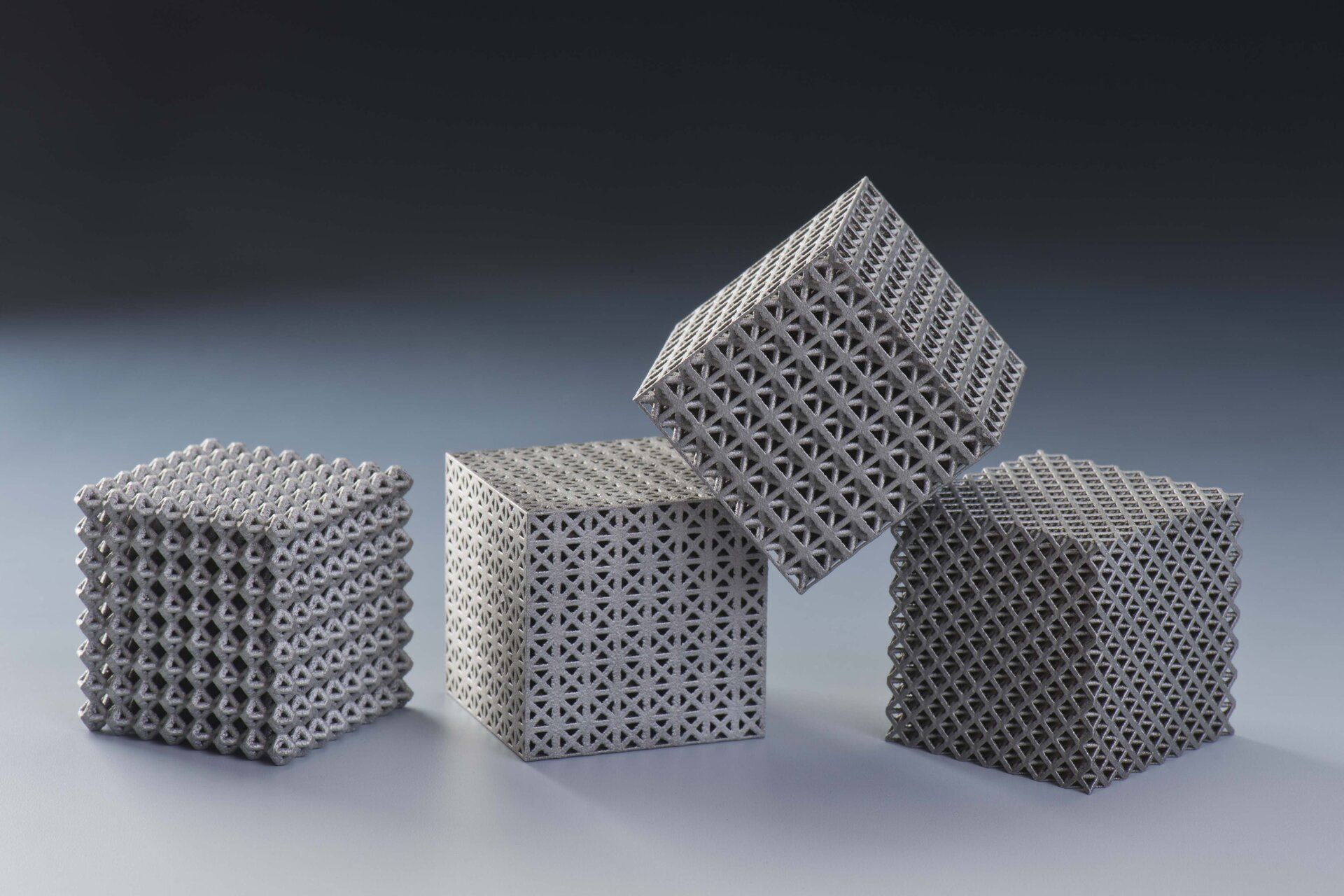 Examples of 3D-printed lattices