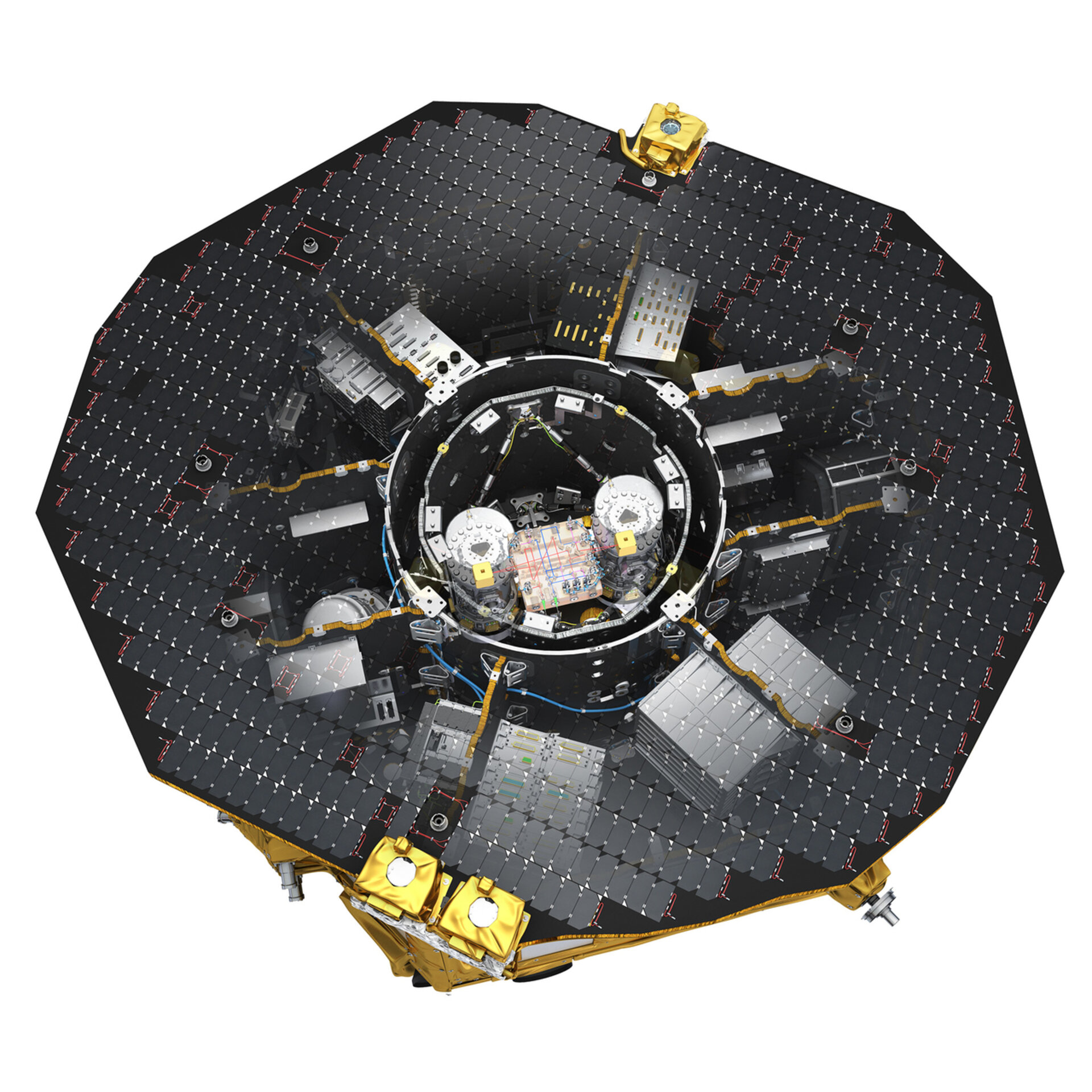 Test masses inside LISA Pathfinder payload