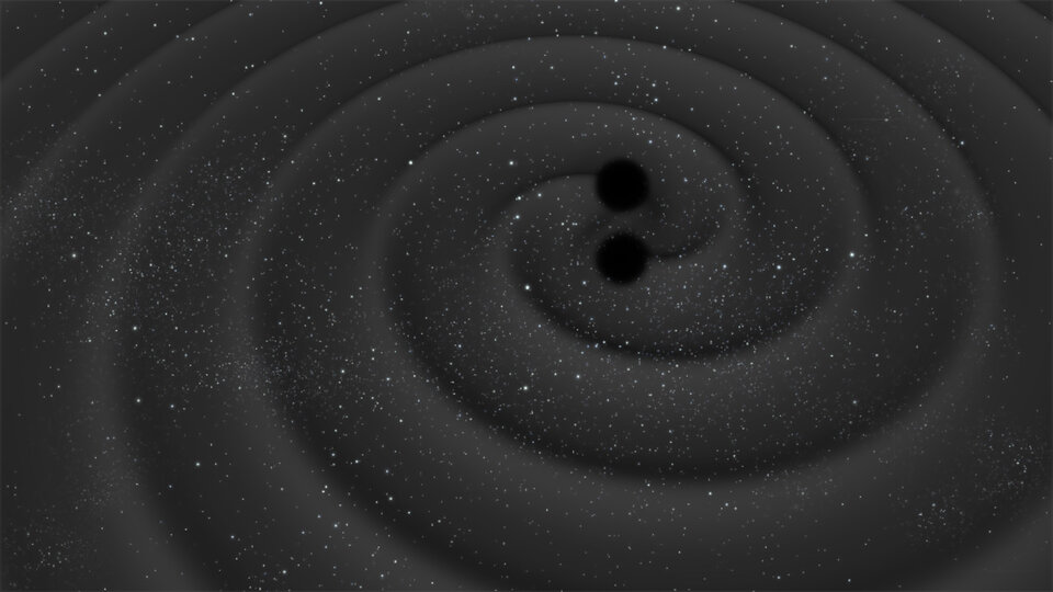 Deux trous noirs en fusion
