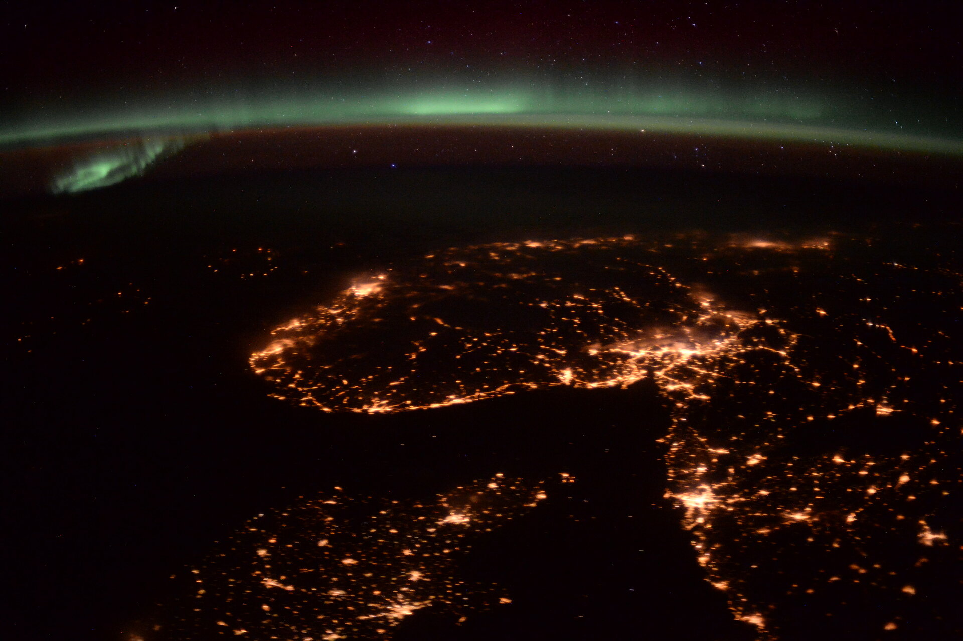Denmark, Norway, Sweden aurora