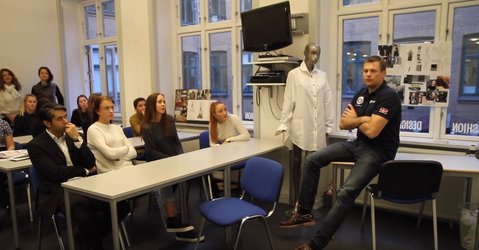 Andreas meets fashion students