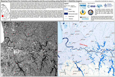 Flood map, western Sri Lanka