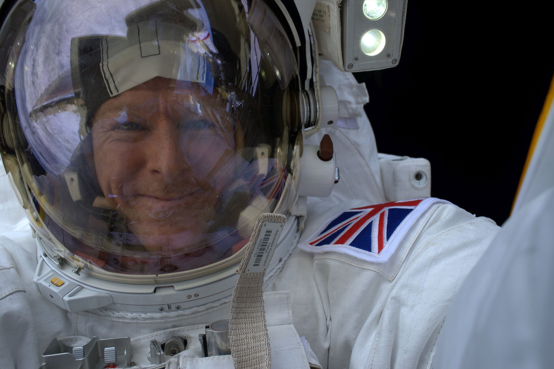 Spacewalk selfie