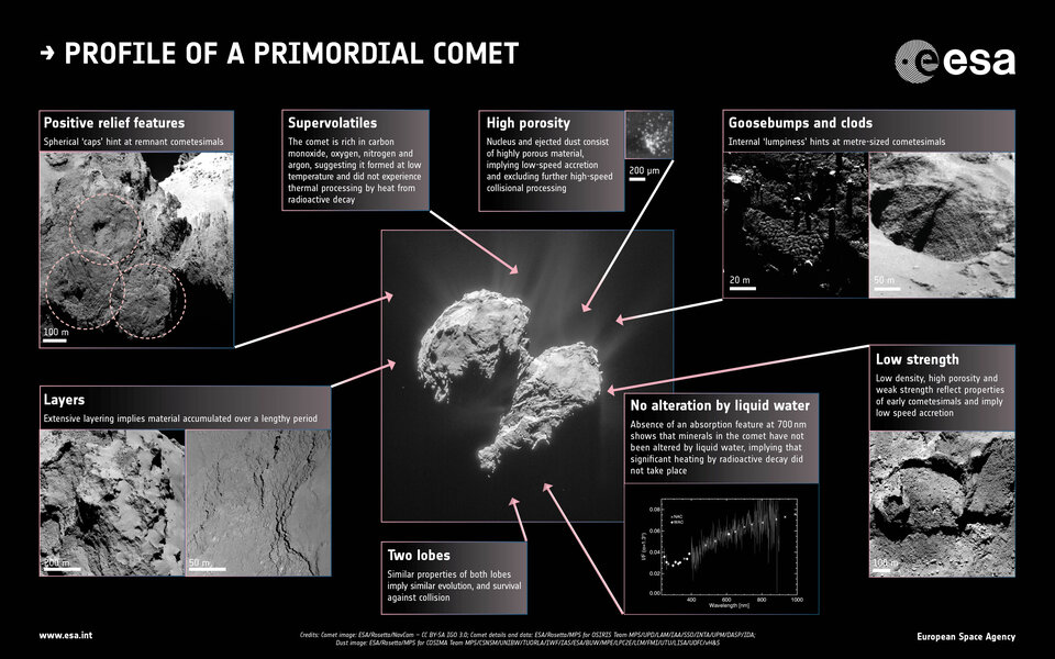 Profil eines ursprünglichen Kometen