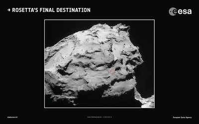 Rosetta’s final destination