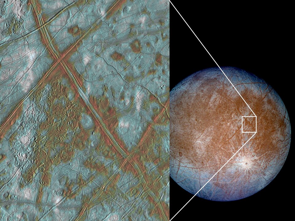 Ganymède, la plus grande lune dans le système solaire