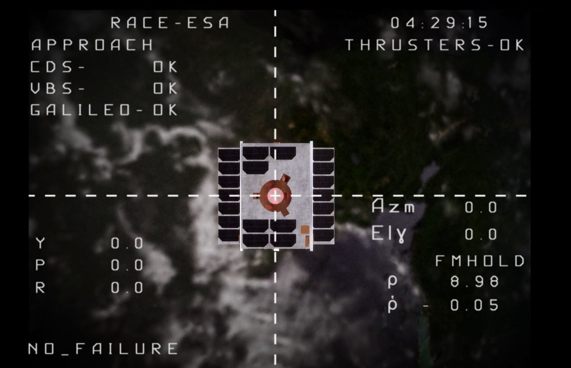 Lining up for CubeSat docking