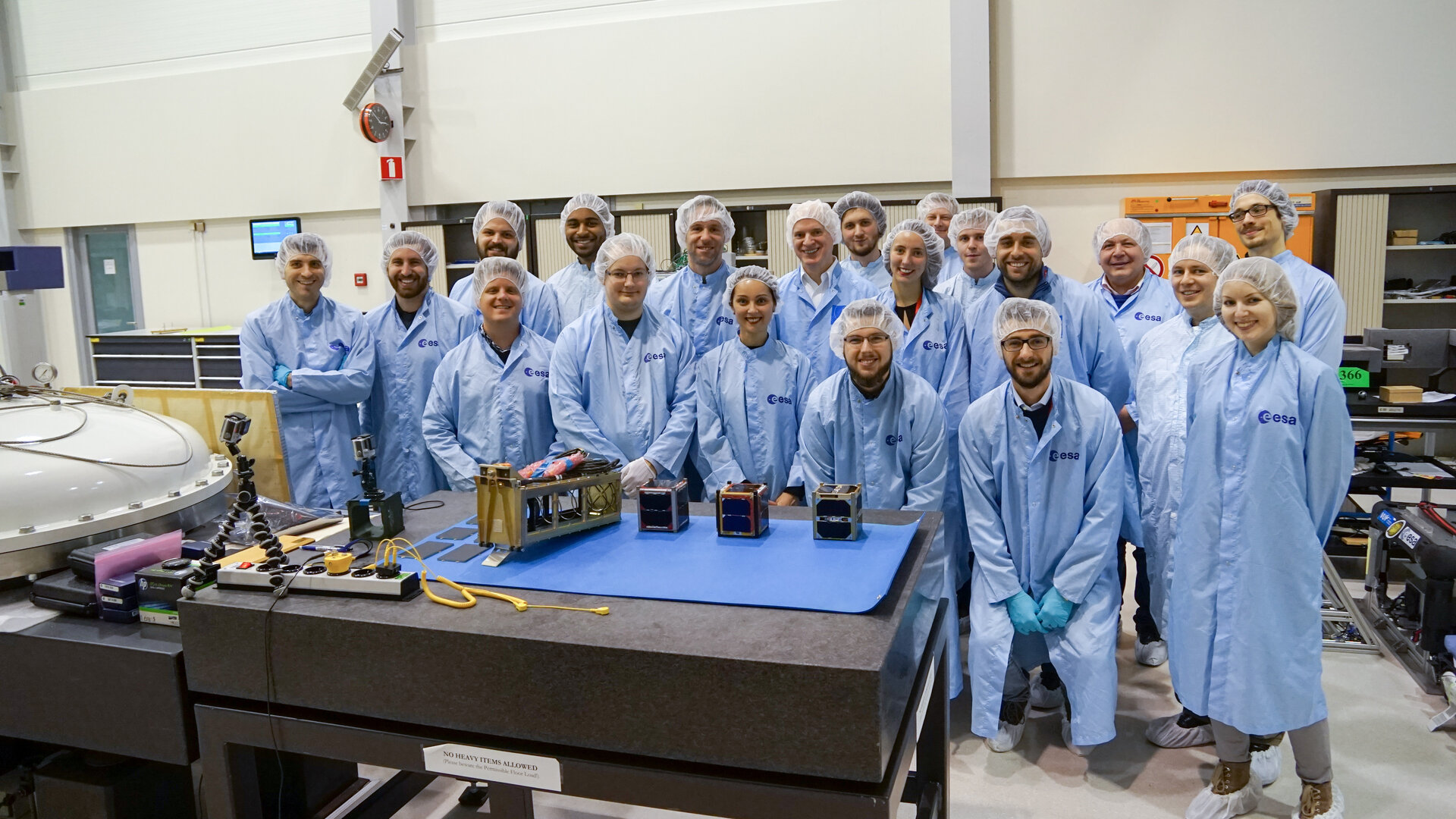 ESA Education staff and student CubeSat teams