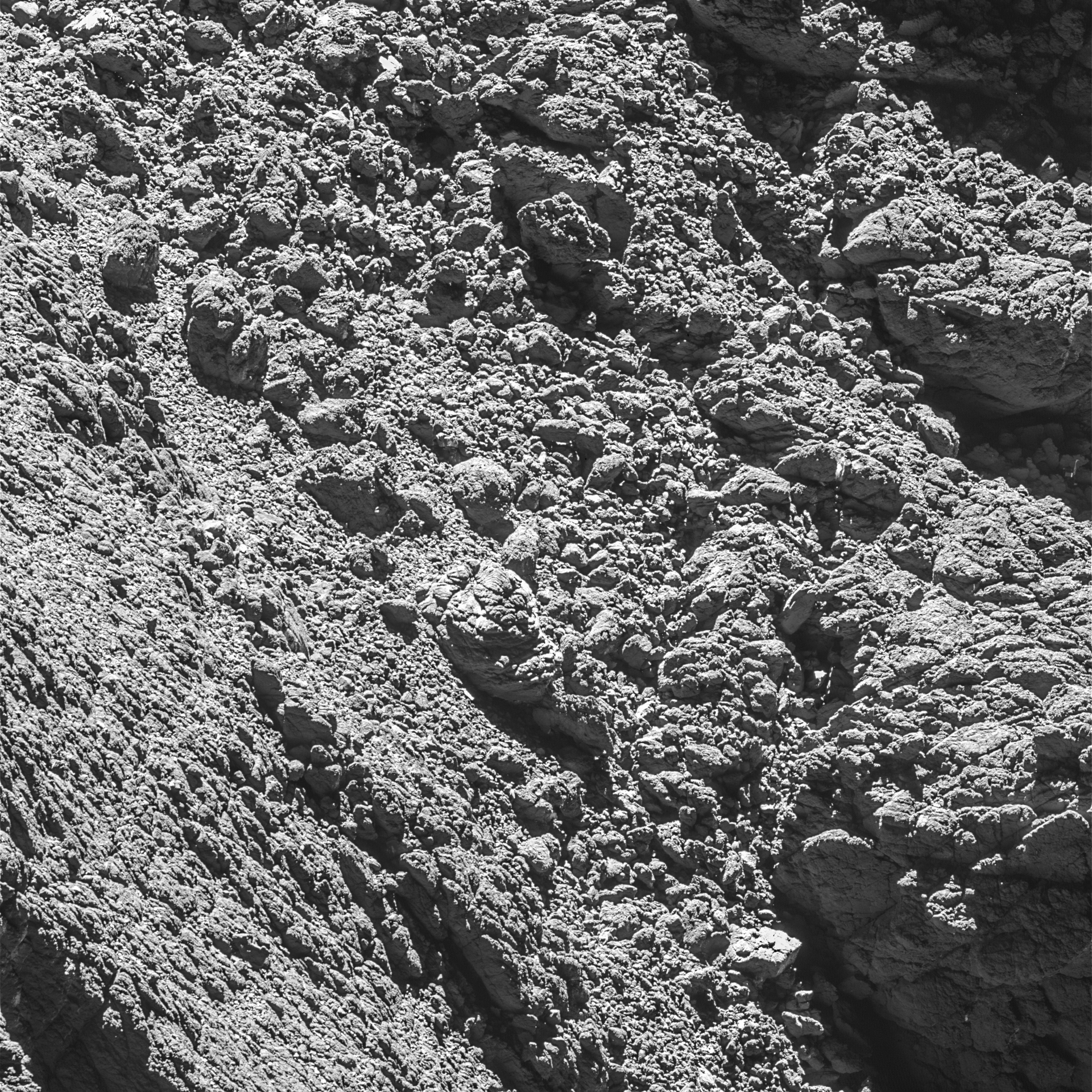 OSIRIS narrow-angle camera image with Philae, 2 September 