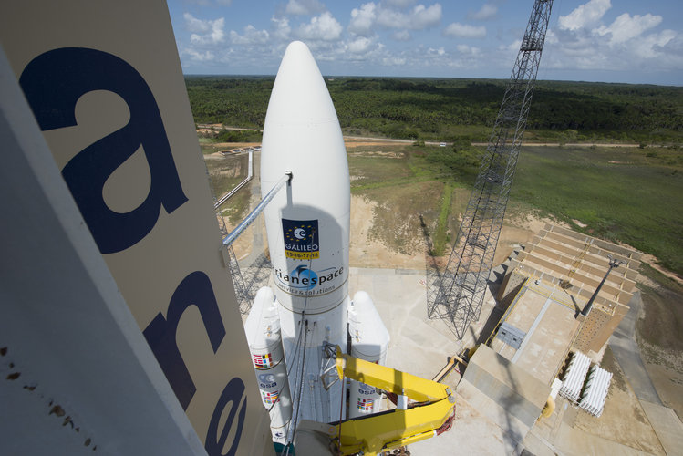 Ariane 5 flight VA233 on launch pad