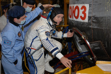 Thomas with Soyuz MS-03