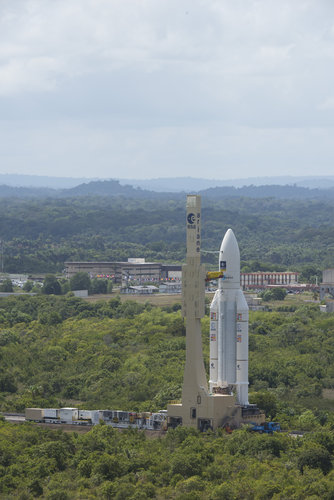 Transfer of Ariane 5 flight VA233 from the BAF to the launch pad