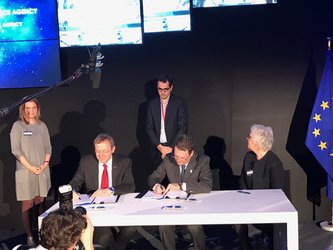 ESA signing Galileo agreements with EU GNSS Agency (GSA) and the EC 