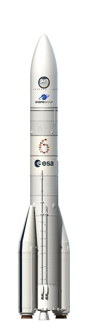 Ariane 6 with two boosters – artist view
