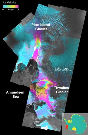 Glacier speed West Antarctica