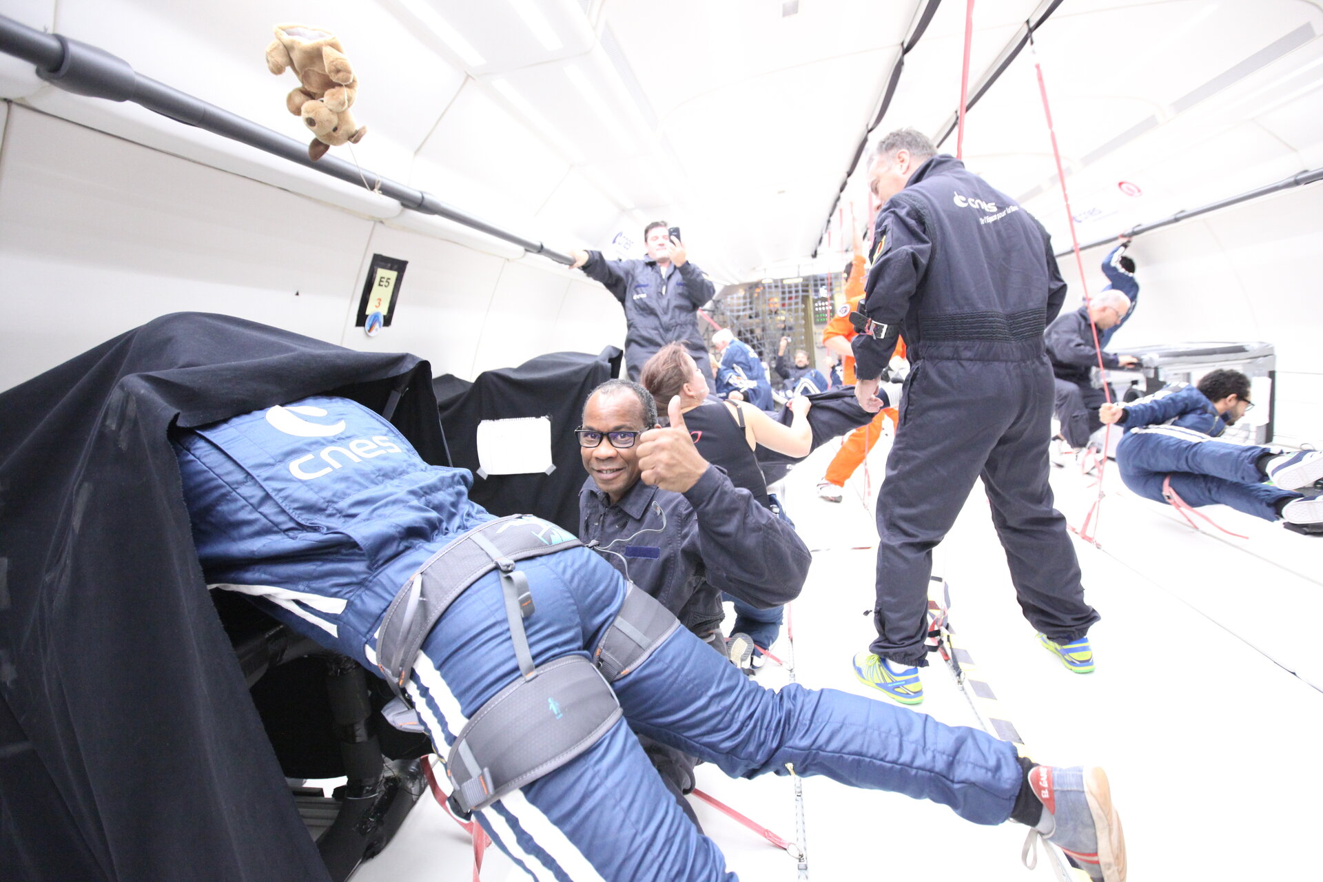 Cognition experiment during parabolic flight