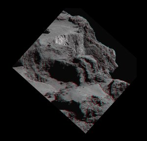 Comet cliff in 3D 