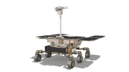 ExoMars rover: front side view