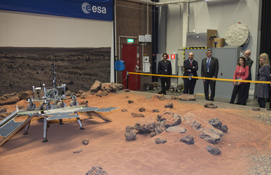 Mars Yard shown to Luxembourg visitors