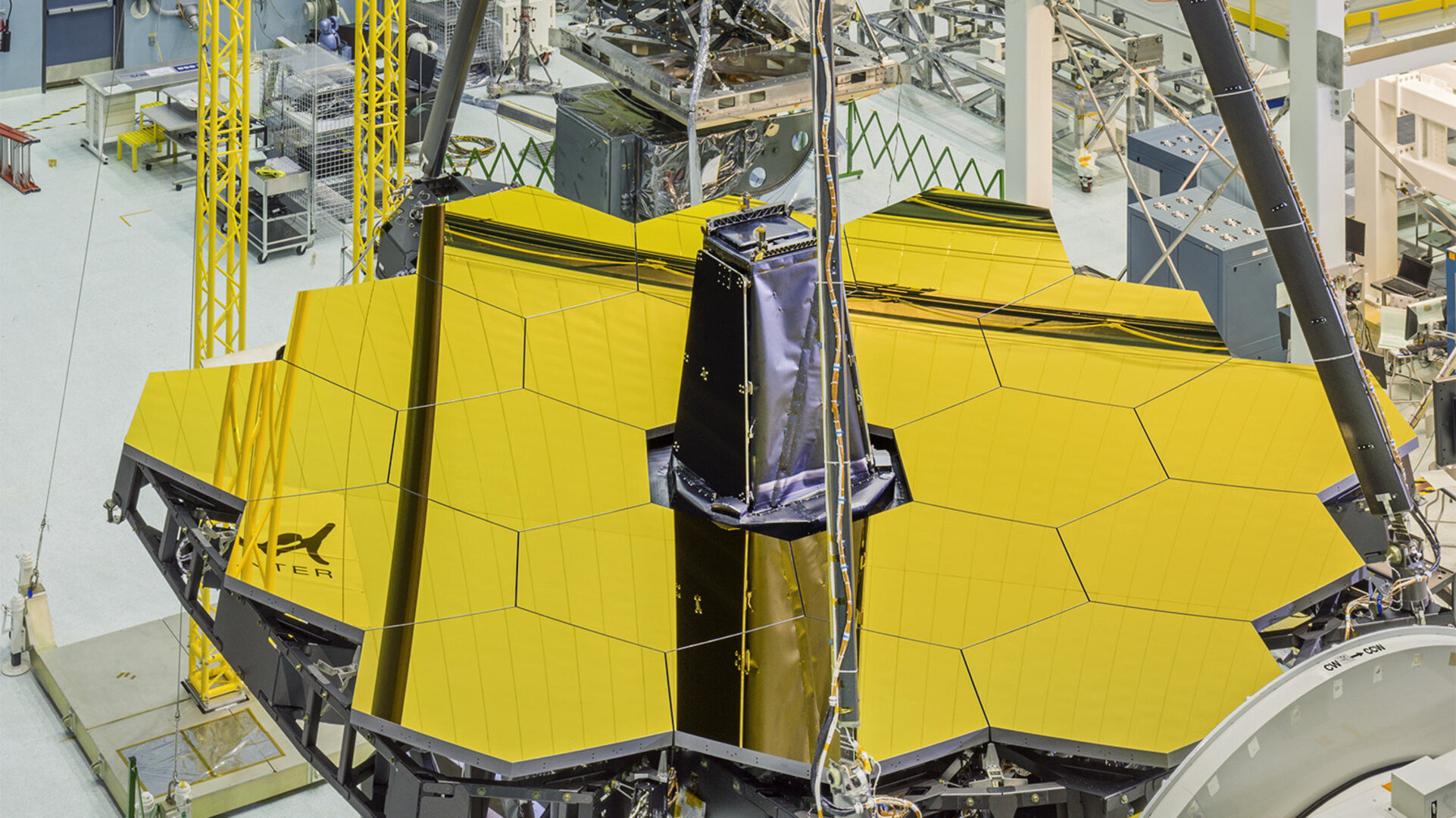 The NASA-ESA James Web Space Telescope fully deployed 