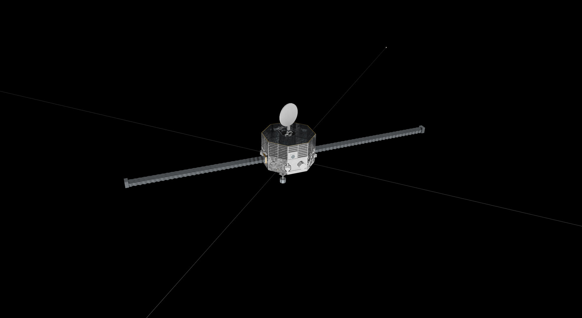 Mercury Magnetospheric Orbiter, top view