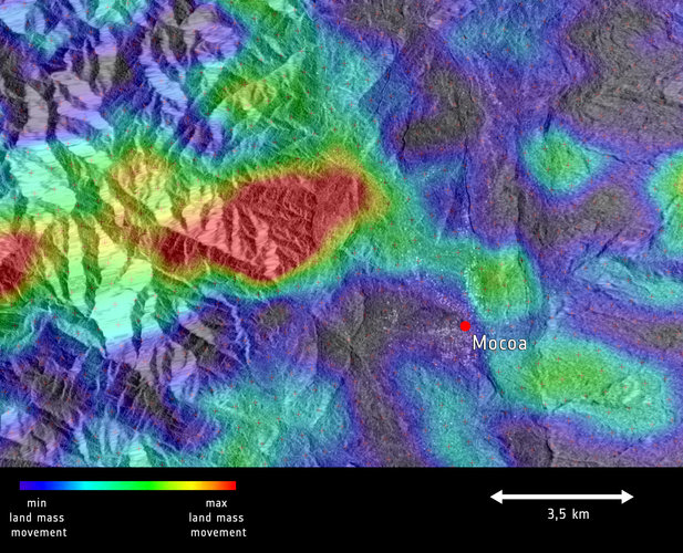 Sentinel-1 sees Mocoa landslide
