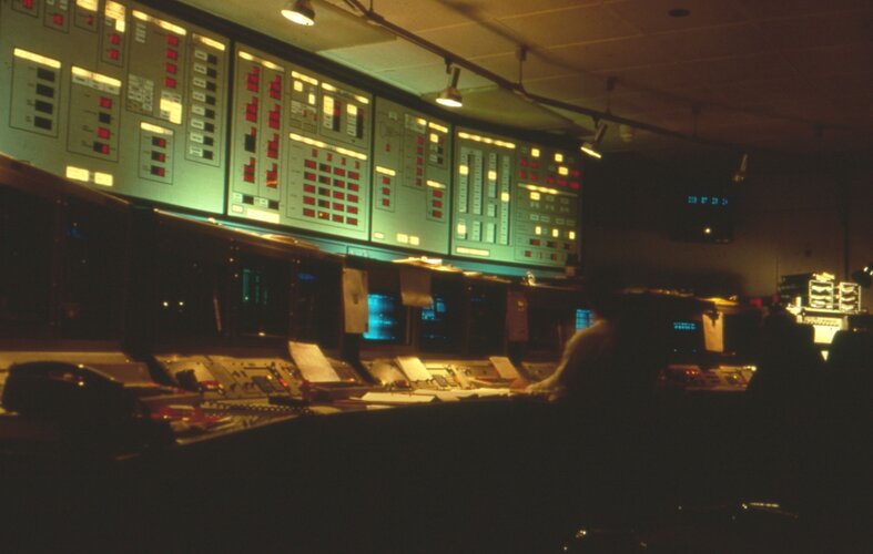 Exosat control room in 1983