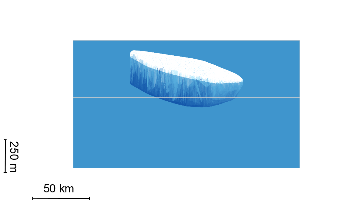 CryoSat reveals iceberg 