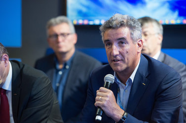 Franco Ongaro during an interaction with media on ‘Space 4.0’