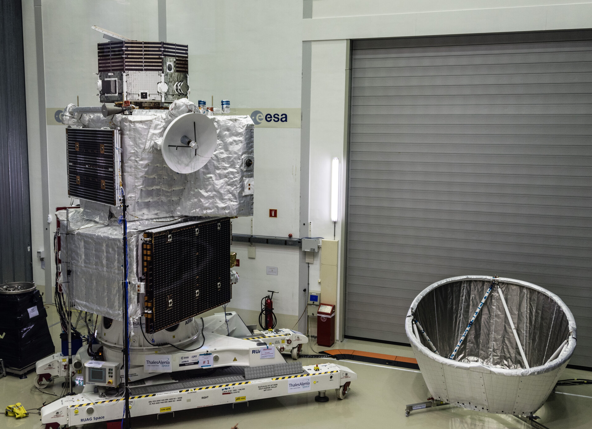 BepiColombo spacecraft stack 