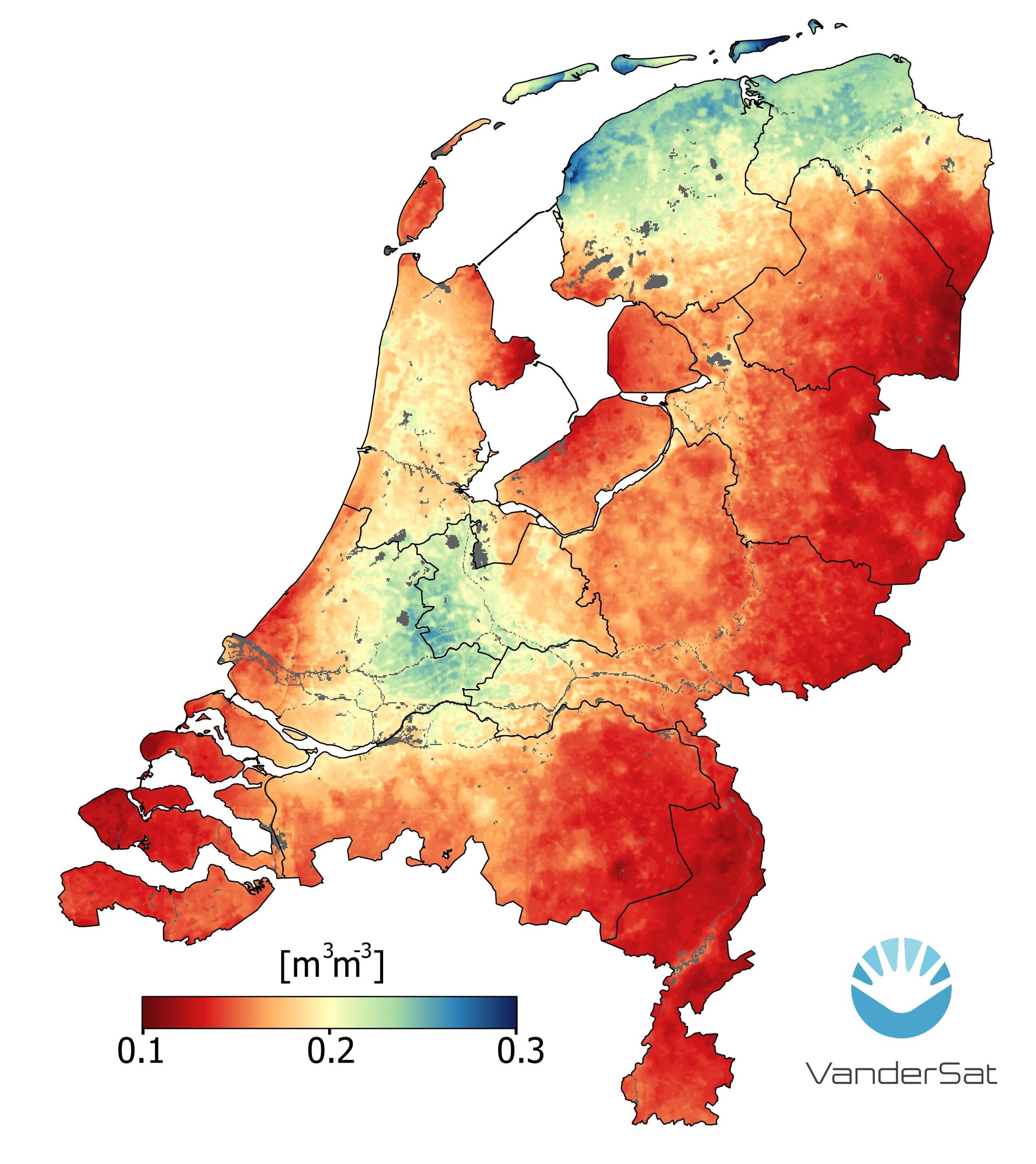 Soil moisture in the Netherlands