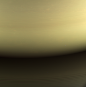 Cassini's final image – natural colour view