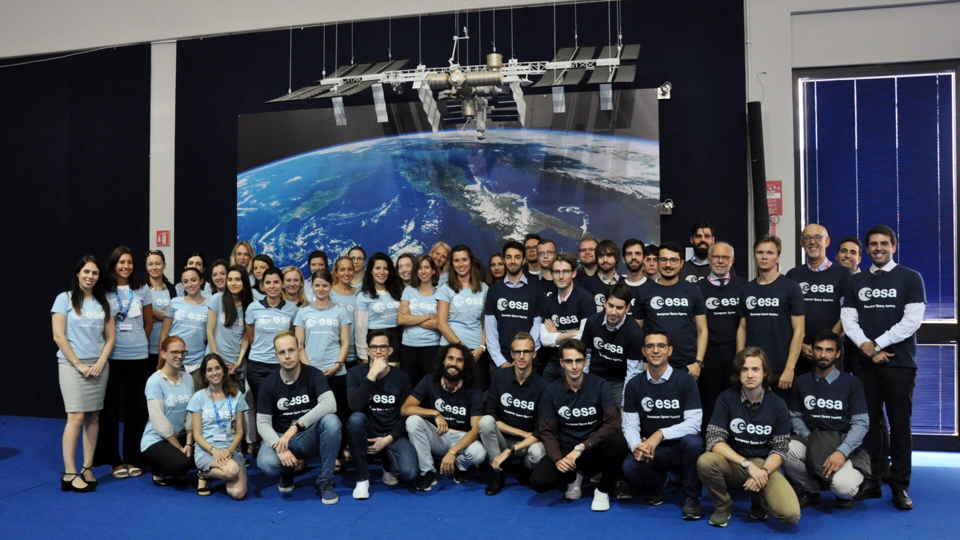Participants at ESA ESRIN, with their brand new ESA t-shirts!