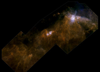 Herschel’s view of a molecular cloud