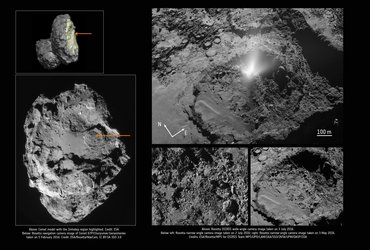 Comet plume in context