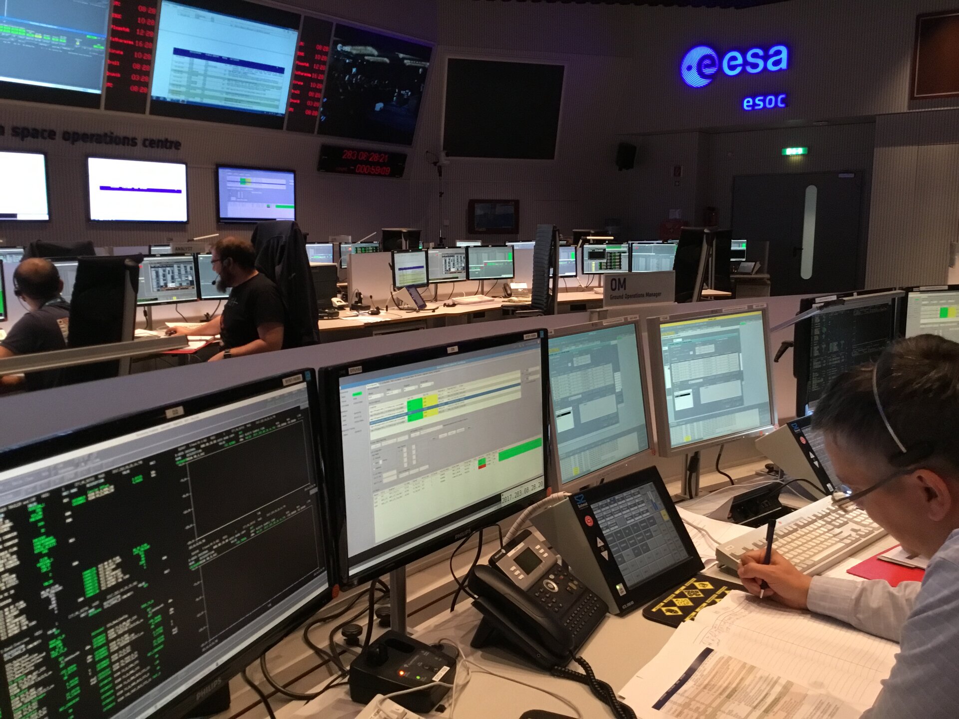 Viimane stardieelne simulatsioon Darmstadtis 10. oktoobril 2017. Foto: ESA