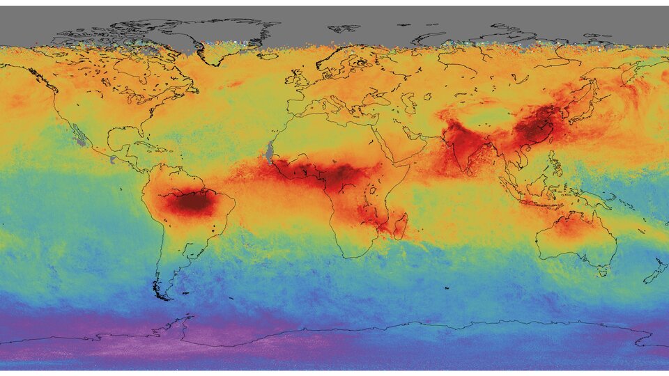 Global carbon monoxide measured by Sentinel-5P