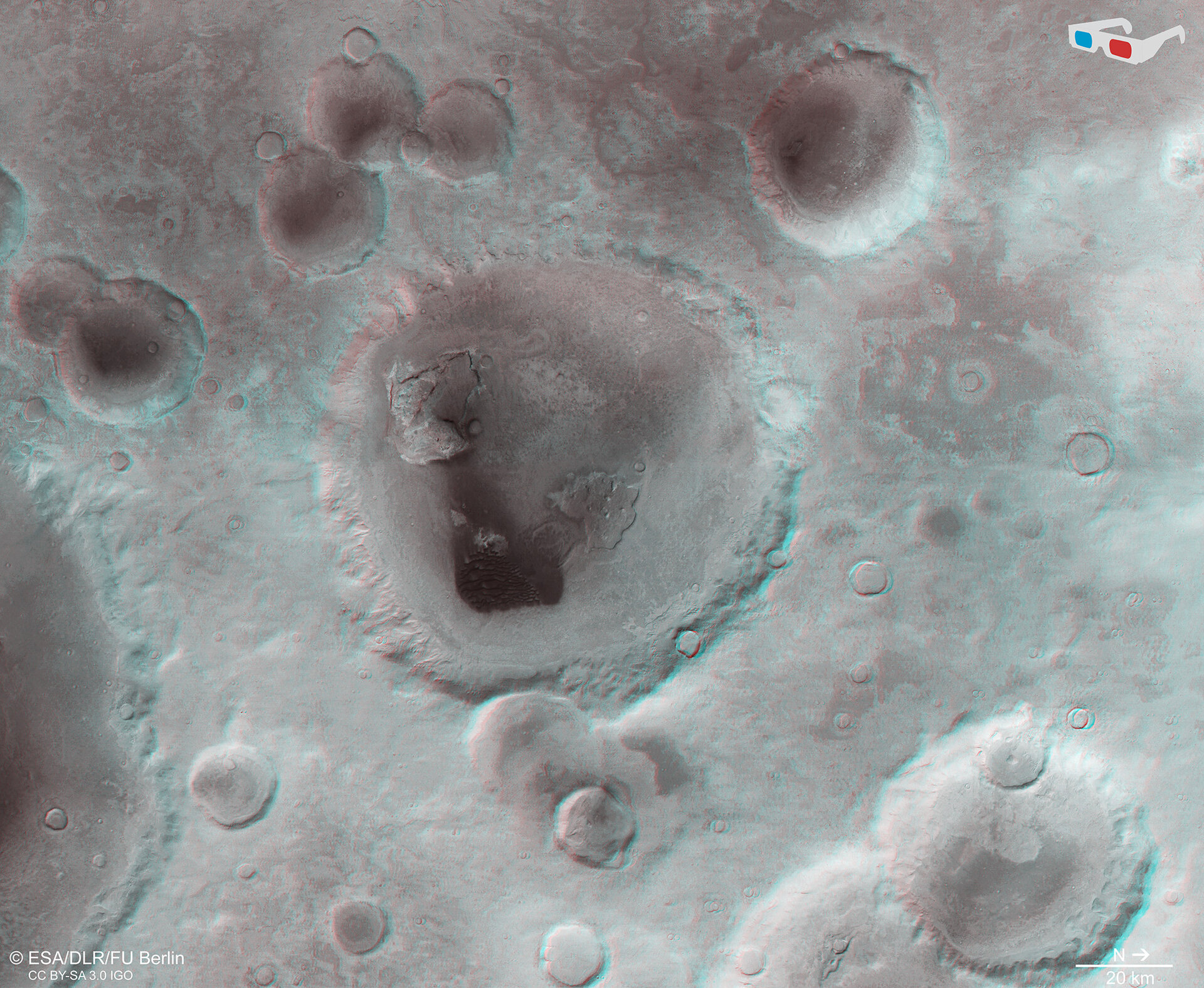 Neukum Crater in 3D