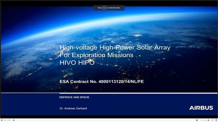 High voltage solar array video icon