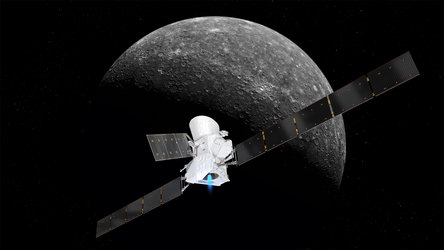 BepiColombo approaching Mercury
