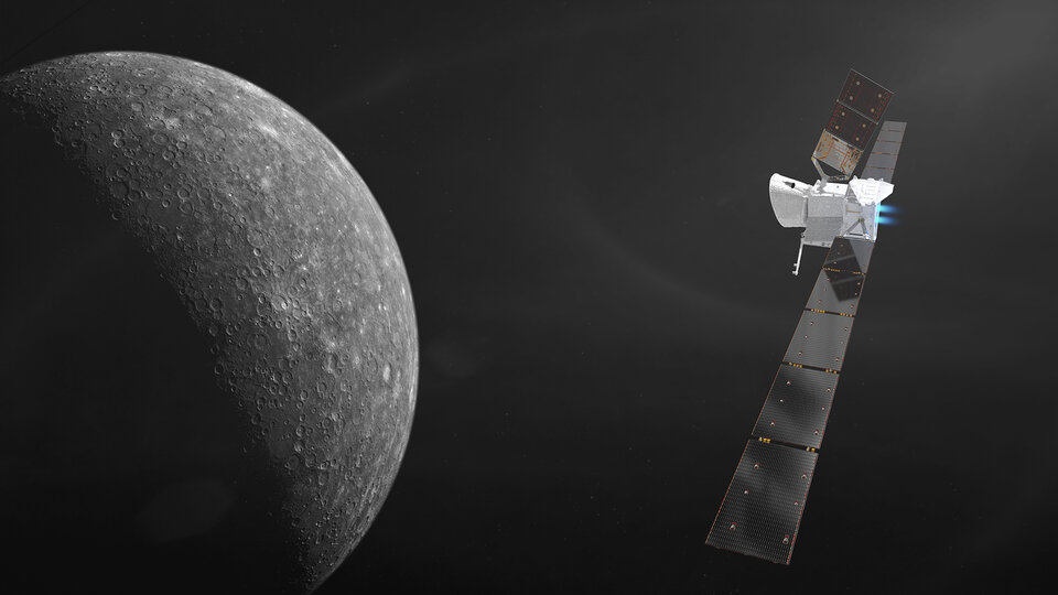 BepiColombo nähert sich dem Merkur 