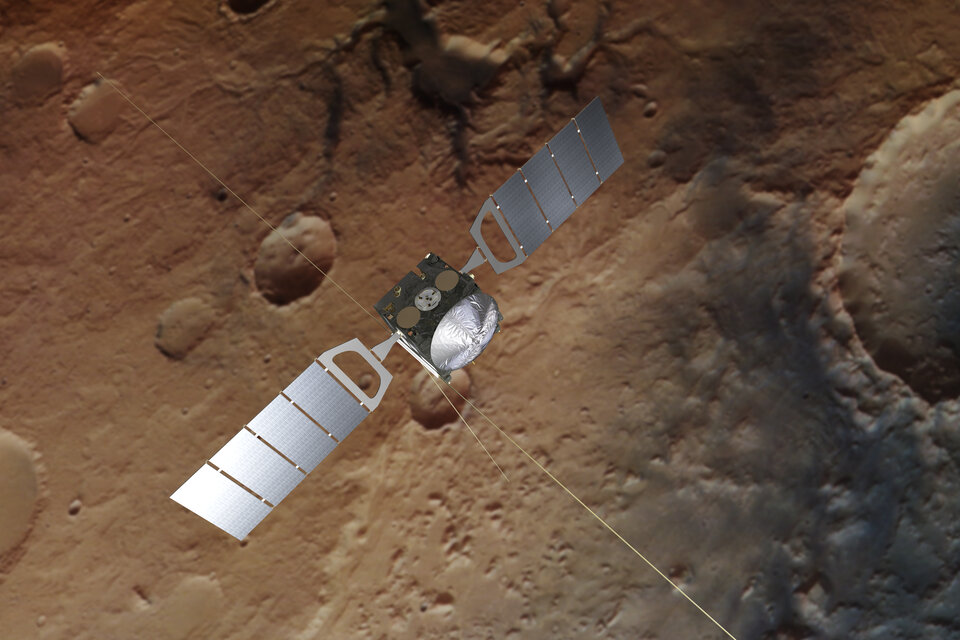 Mars Express with its two 20 m-long radar booms