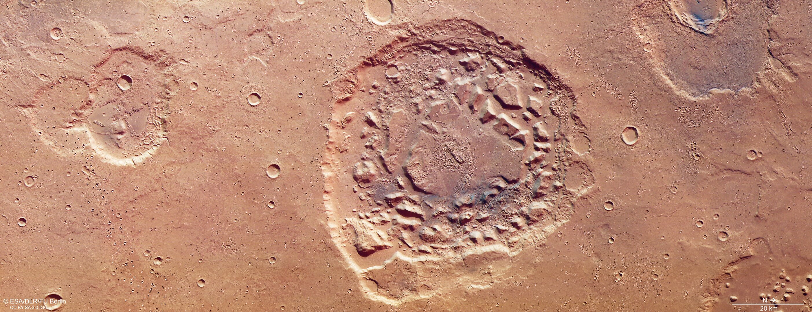 Die Sicht von Mars Express auf Ismenia Patera 