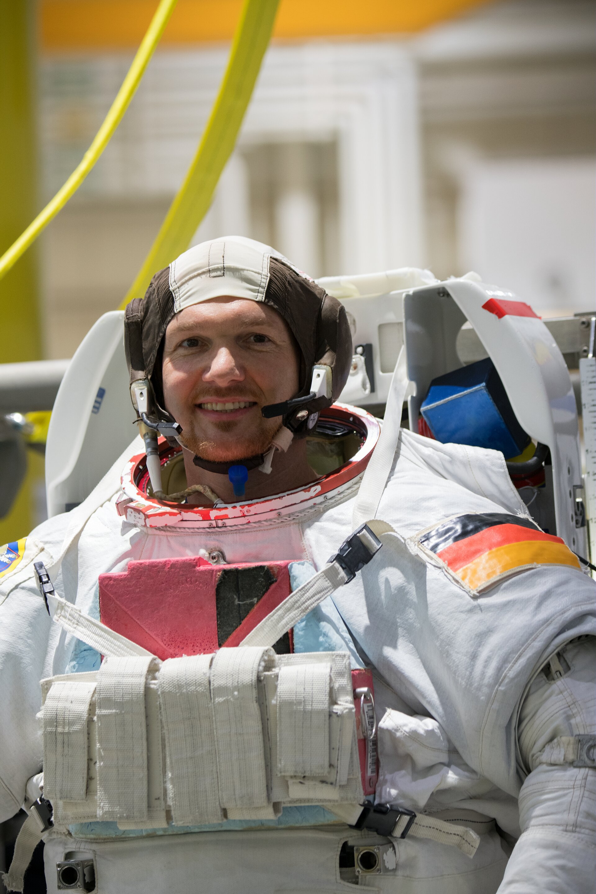 ESA-Astronaut Alexander Gerst bereitet sich auf seinen Raumflug vor. 