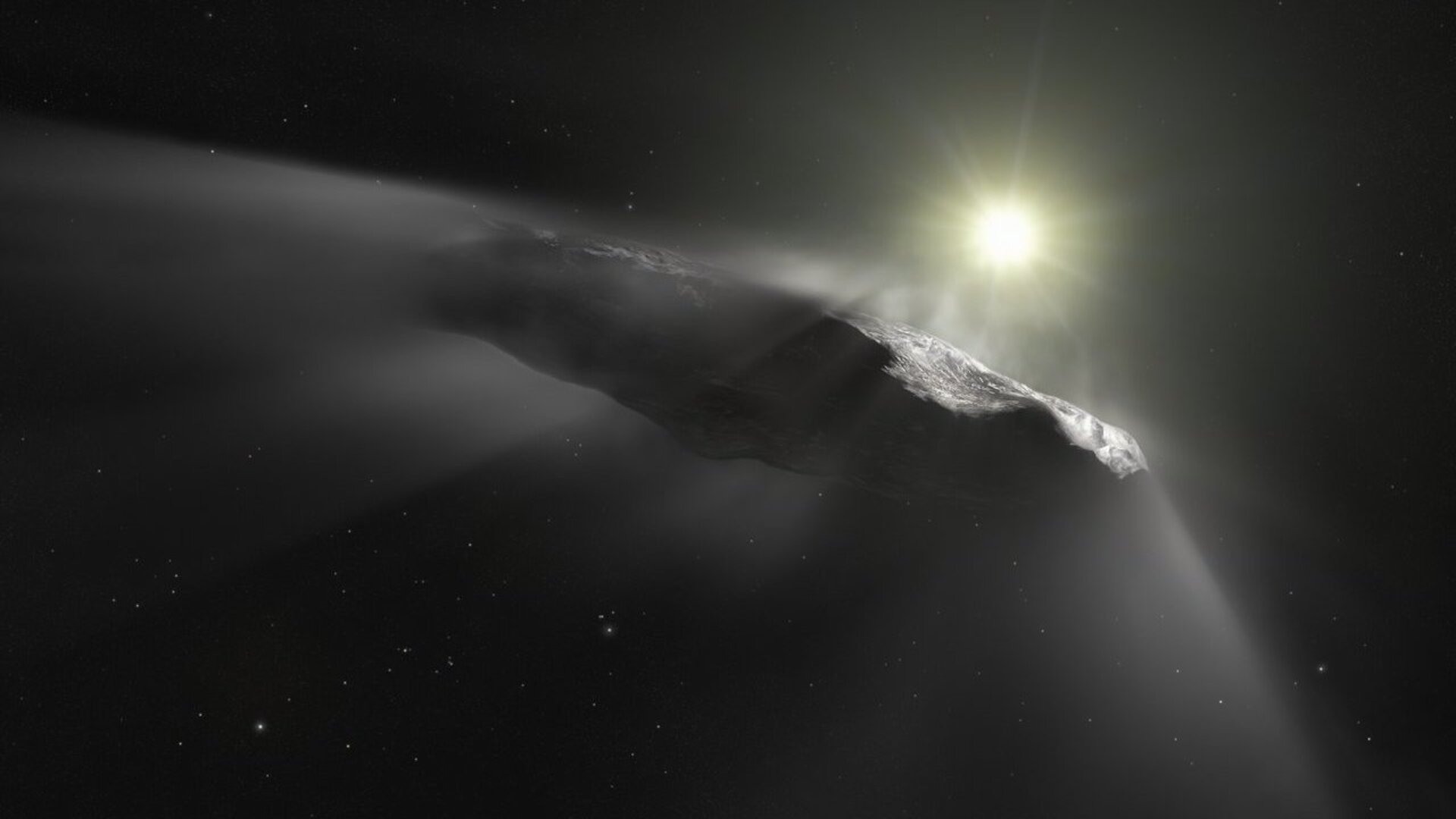 Artist impression of ‘Oumuamua
