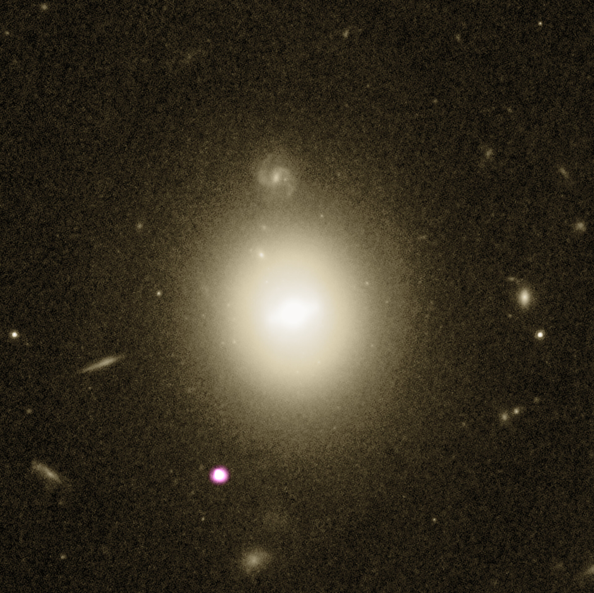 Black hole candidate and host galaxy
