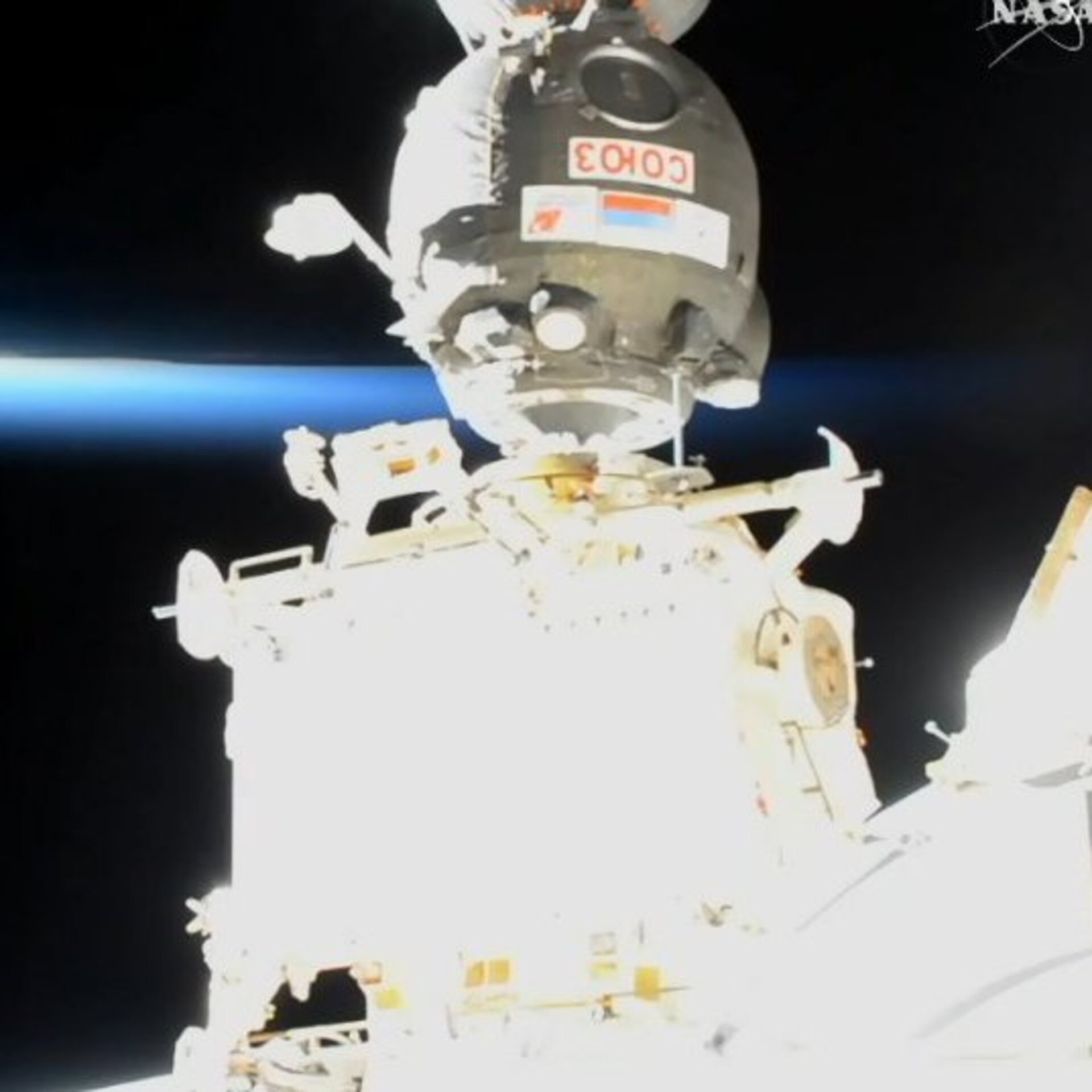 Docking von Sojus MS-09 und ISS